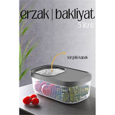 Takaz Global MultiBox Erzak Bakliyat Kutusu Sürgülü Kapak 5 Litre 718466